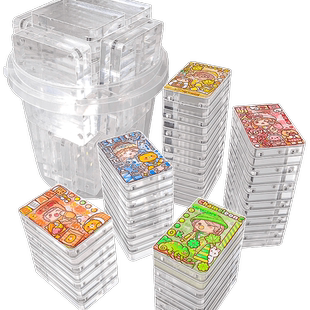 咕卡砖麻将流沙咕卡砖磁吸透明咕冰块亚克力diy砖块相框女孩儿童卡盘古卡套装便宜的一元一块咕咔砖姑卡贴纸