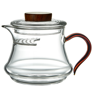 玻璃泡茶壶过滤一体绿茶月牙杯茶漏家用分茶器公道杯单壶茶水分离