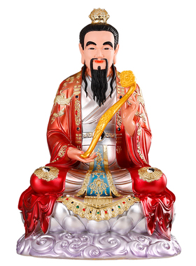 华音殿树脂材质三清道祖神像