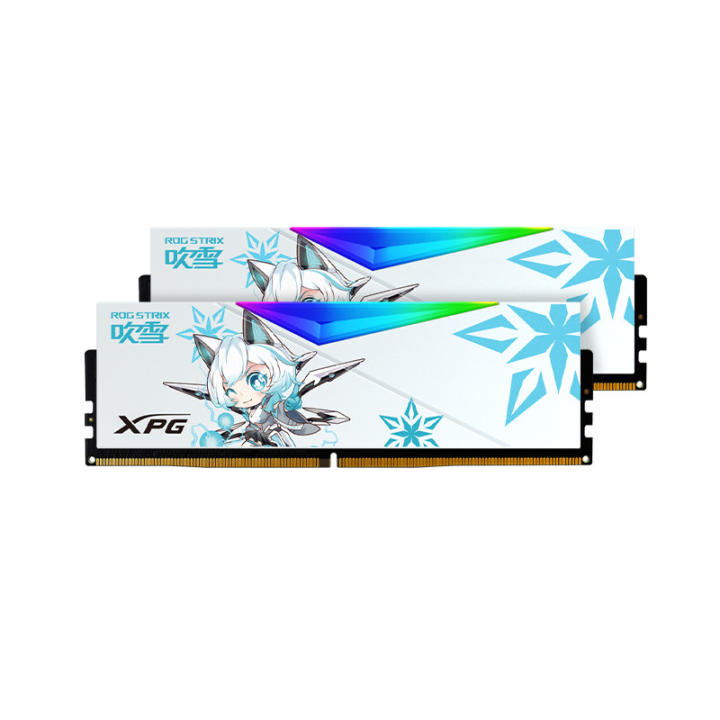威刚吹雪联名6000c28内存条ddr5 RGB灯条内存套条16Gx2台式机内存