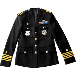 美国海员制服礼服套装女船长制服船员晚宴常服制服演出服外套女装