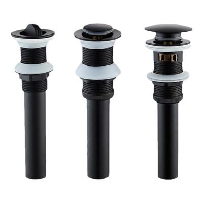 黑色全铜防臭带过滤网翻版下水器