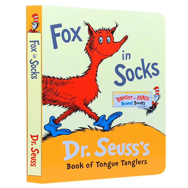 正版 穿袜子的狐狸 英文原版绘本 Fox in Socks Dr. Seuss 苏斯博士系列 廖彩杏书单 进口书籍 英文版书儿童外文书