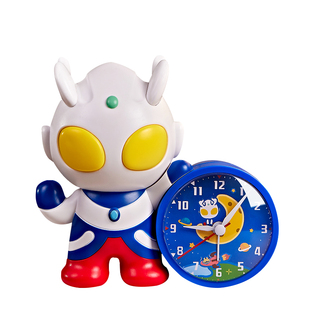 智能奥特曼闹钟2026新款学生专用男孩起床神器儿童强力叫醒高颜值