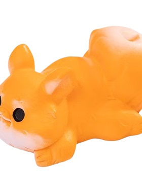 微景观萌粒趴趴小松鼠公仔摆件