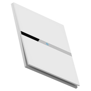 国际电工官方旗舰店白色家用86型超薄肤感一开五孔插座带开关面板