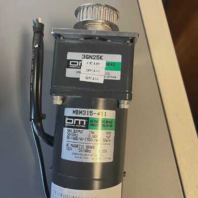 ORIENTALMOTORMBM31541115W100V交流电磁速3gn25k齿轮头