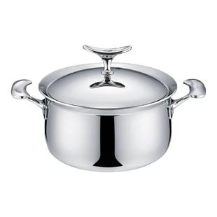 LUCUKU鲸鱼王五层钢304不锈钢汤锅高深汤锅加厚高汤煲20/22/24cm