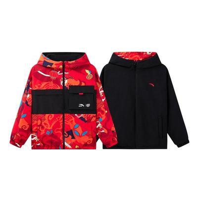 安踏儿童厚三防双面穿运动上衣