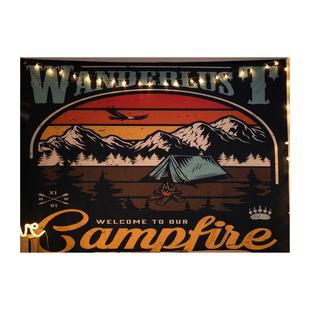 氛围感背景布美式复古网红直播拍照高级感墙布房间卧室改造装饰布