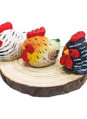 公鸡木雕纯实木手工雕刻摆件挂件