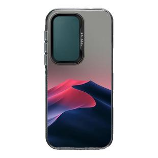 彩霞水墨山手机壳适用三星Galaxy S25 Plus彩银磨砂Ultra新款硬壳s24男女情侣小众高级感不会撞壳散热全包