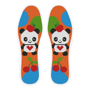 七星转韵十字绣鞋垫加厚半成品自己绣男女结婚红底铜钱七星新款