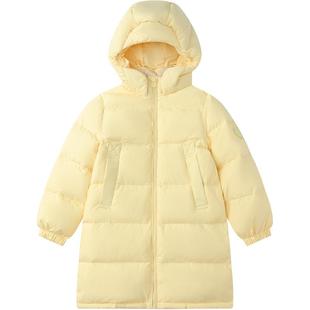 笛莎官方童装女童羽绒服加厚冬季新款大童女孩儿童中长款洋气外套