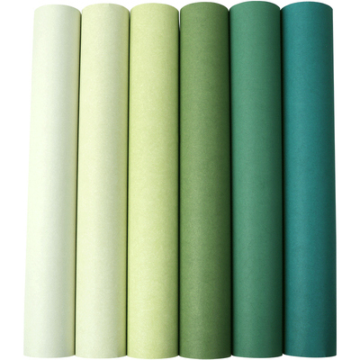 纯色素色无纺布墨绿色小清新墙纸