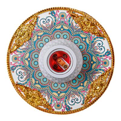 国际电工欧式e27金色花式灯座