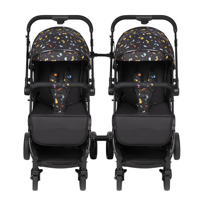 可拆分可坐可躺双胞胎婴儿手推车