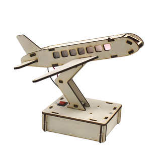 语音控制飞机小台灯1号创意diy手工制作材料包科学小发明小玩具