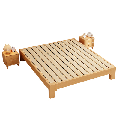 纯实木满铺榻榻米双人榉木床