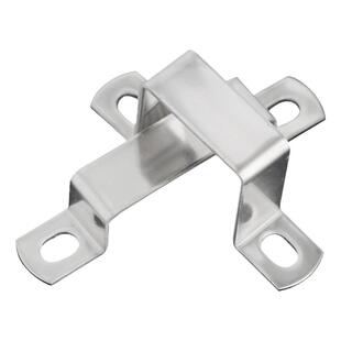 304不锈钢方卡方形卡方管卡扣骑马卡抱箍欧姆直角支架卡箍u型管卡