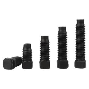 4.8级方头顶丝凸端紧定螺丝发黑碳钢刀架无头机米螺钉M6M8M10M20