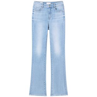 【进口牛仔面料】Miss Sixty2025春秋牛仔裤微喇叭裤复古含莱赛尔