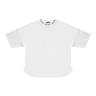 RARE ATOM官方白色t恤简约字母印花宽松圆领休闲情侣短袖T恤男 潮