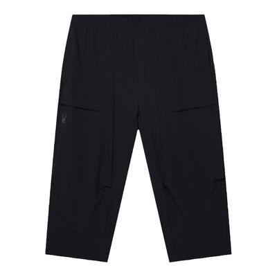 蜘蛛春夏男子透气弹力宽松七分裤