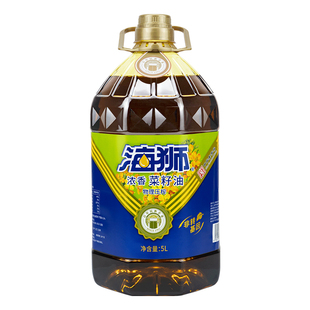 光明海狮浓香菜籽油非转基因低芥酸家用5L大桶｜生产日期25年7月
