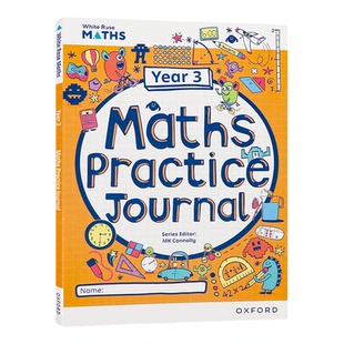 Oxford 牛津白玫瑰数学家庭练习册三年级 英文原版 White Rose Maths Practice Journals Year 3 Workbook 小学教材教辅学习工具书