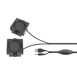 隐藏式内置台式机电脑音箱显示器音响主机机箱迷你有线粘贴小喇叭