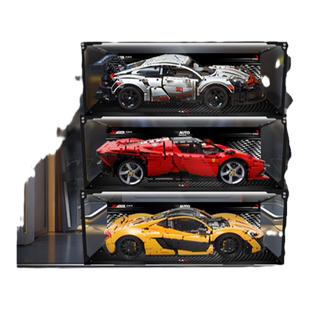 KGBOX乐高赛车42172 42115 42083 42143亚克力展示盒透明收纳盒