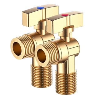 角阀全铜燃气热水器球芯全开大流量卫浴冷热通用4分三角阀门开关