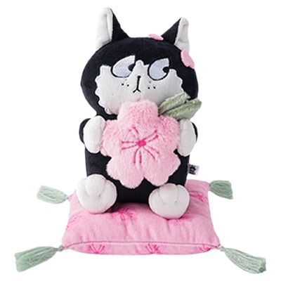 九木杂物歪眼猫PINK限定毛绒摆件玩偶娃娃挂件生日礼物送女友公仔