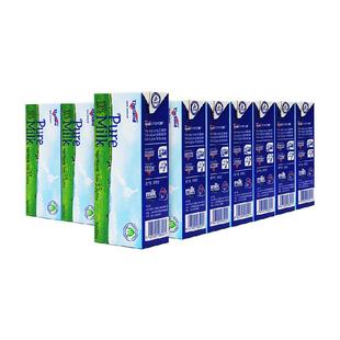 【进口】纽仕兰3.5g蛋白质全脂高钙纯牛奶250ml*24盒学生早餐奶