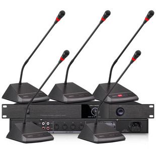 有线手拉手会议话筒系统 鹅颈麦克风开会讨论型 主席代表演讲专用