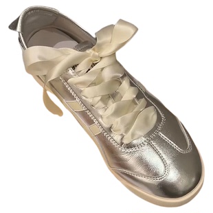 德训鞋丝绸鞋带帆布球鞋diy配饰芭蕾鞋白色蕾丝雪纺纱加宽扁鞋绳