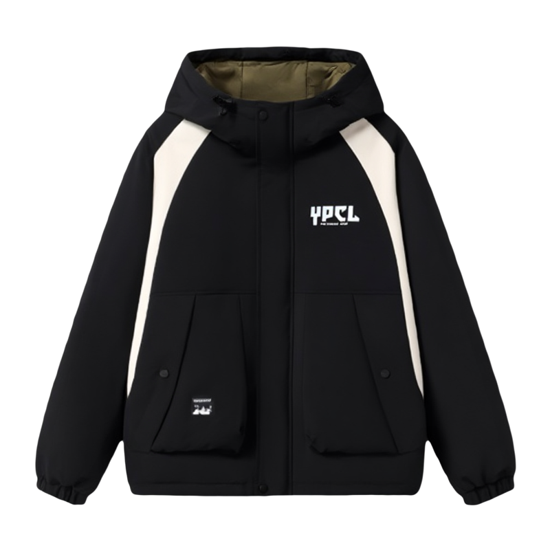 秋冬季新款外套男孩加绒加厚初高中学生青少年大童冲锋衣男装夹克