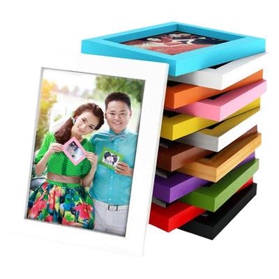 实木相框摆台挂墙创意6七寸7 8 10寸5洗照片加相片冲印定制A4相架