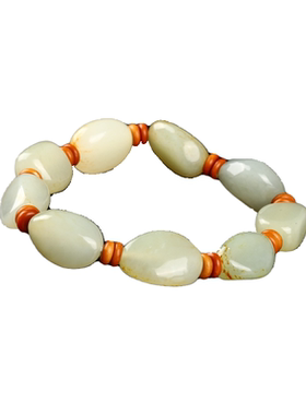 真玉世家籽料随形和田玉男士手串