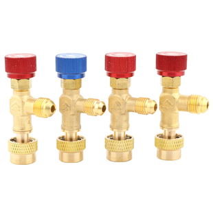 鸿森空调加液安全阀r22加氟阀门R410冷媒加液转接头空调加氟工具