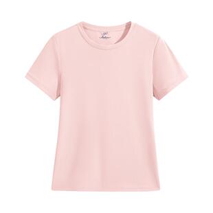 班尼路粉色凉感速干短袖T恤女2026夏季新款收腰显瘦短款运动上衣Q