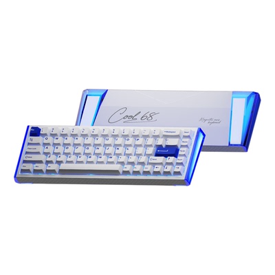 达尔优COOL68磁轴键盘电竞游戏FPS通用RT0.01高性能有线光翼灯箱