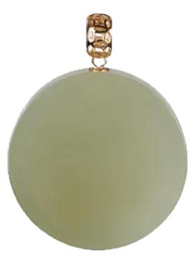 端午节礼物S925银镶和田玉安居乐业吊坠国风职场女性轻奢首饰