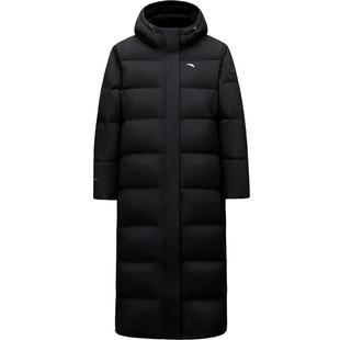 安踏六度芯鹅绒服女款冬季新款中长款过膝面包棉服户外羽绒服外套