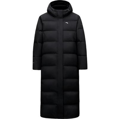 安踏六度芯鹅绒长款羽绒服外套女