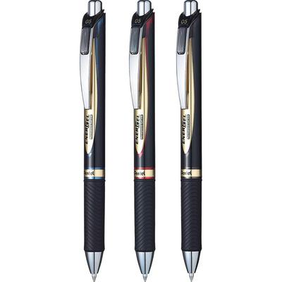 官方旗舰店日本pentel黑金中性笔