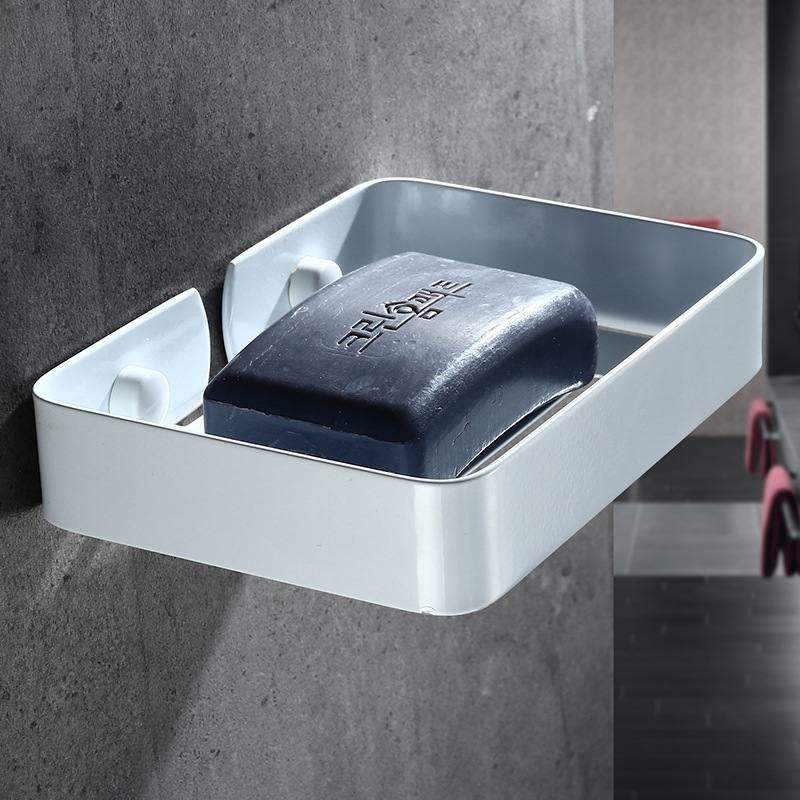 酒店白色304不锈钢皂网香皂五金肥皂黑色架碟网肥皂皂挂件浴室架