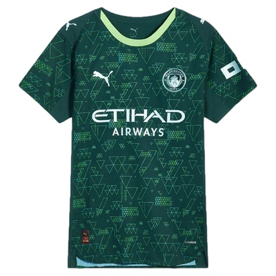 皇贝正品PUMA彪马25-26赛季曼城第三客场球员版短袖球衣782691-04