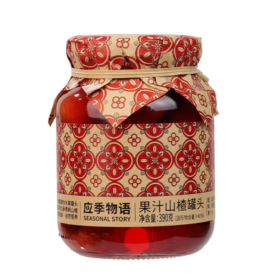 应季物语390g果汁山楂罐头